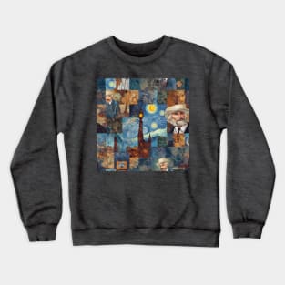 Van Gogh Paintings Mashup Crewneck Sweatshirt